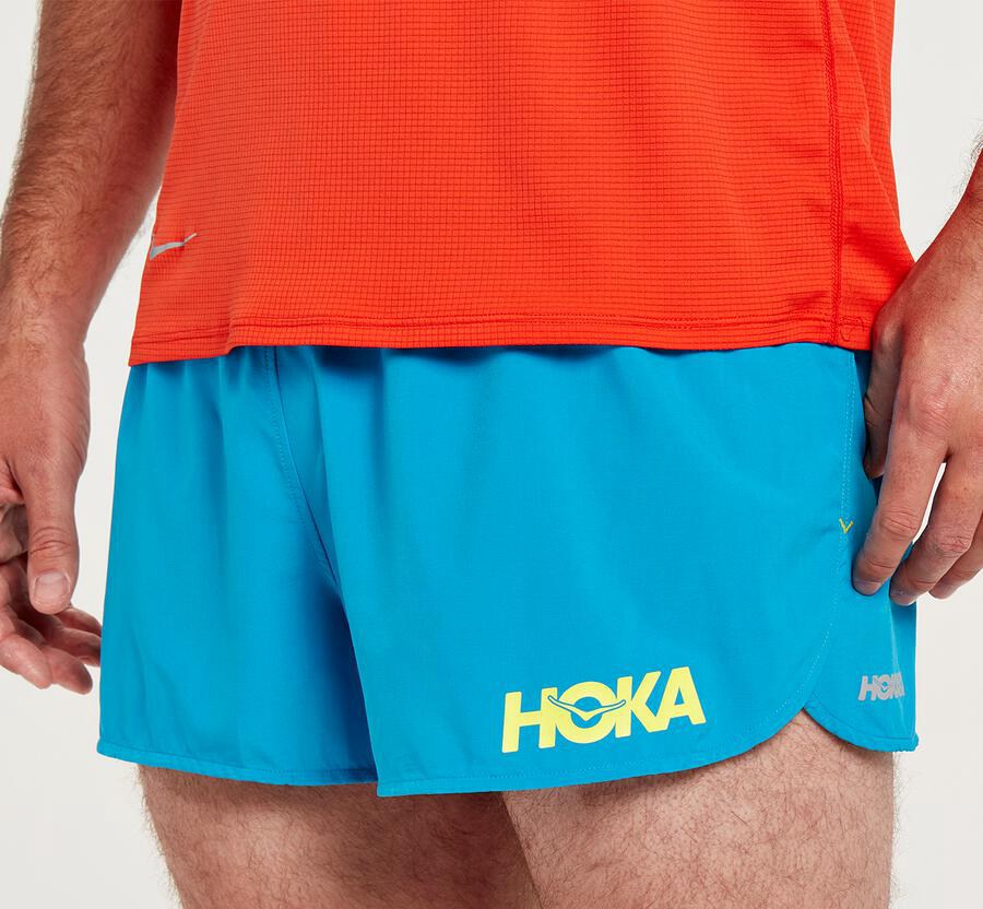 Short Hoka One One Performance Homme - Bleu - DGX-045673